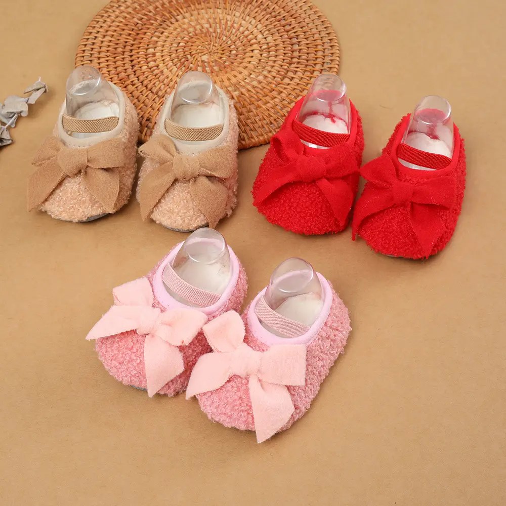 أحذية الأميرات للبنات الرضع للربيع والخريف أحذية قطنية ناعمة لحديثي الولادة