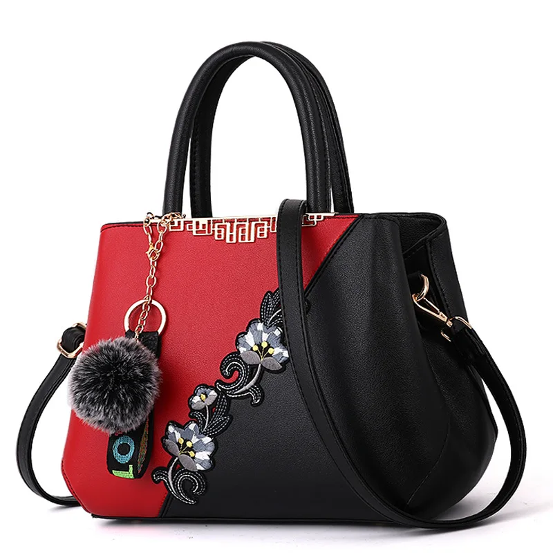 حقائب يد زهرية الزهور التقليدية الصينية المعارض التجارية Bolsa Feminina De Couro للنساء