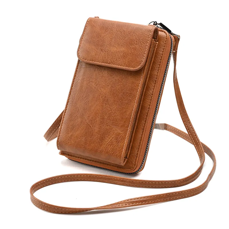 حقائب نسائية صغيرة متقاطعة مع الجسم محفظة هواتف للسيدات-حقائب صغيرة من الجلد الصناعي للنساء