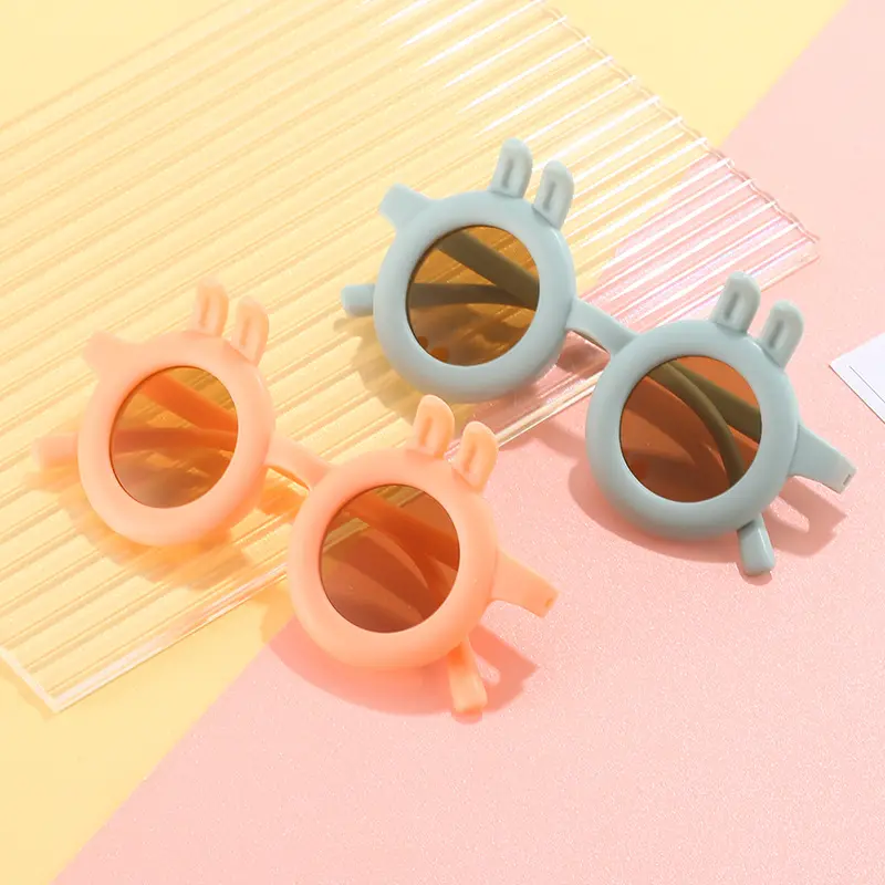 نظارات شمسية للأطفال على شكل أرنب لطيف فاهيون نظارات شمسية للأطفال برسوم كارتونية للفتيات والفتيان