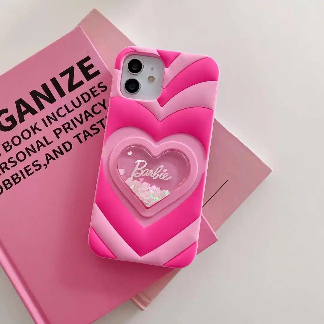 غطاء هاتف متنقل من السيليكون المحب للتمدد الوردي 